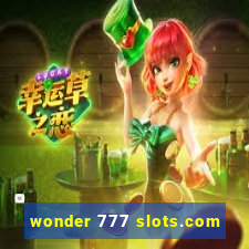 wonder 777 slots.com